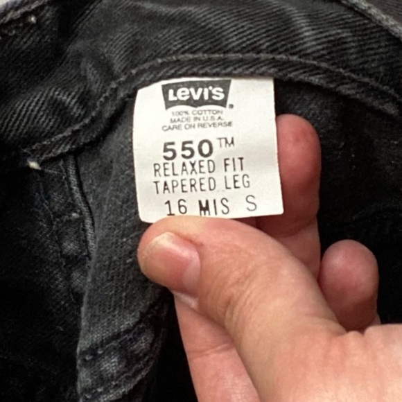 LEVIS 550 RARE VINTAGE BLACK HIGH WAISTED JEANS pending - Picture 6 of 6
